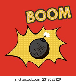 Boom design logo template illustration