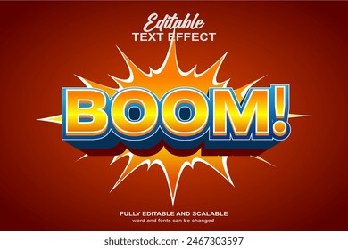 BOOM  EDITABLE TEXT EFFECT EPS FILE