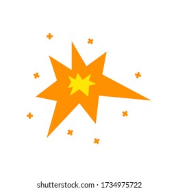icono de explosión de boom, vector de ilusión. adecuado para muchos fines.