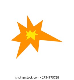 icono de explosión de boom, vector de ilustración. fines de formalidad adecuados.