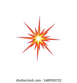 boom explosion icon vector illustration design