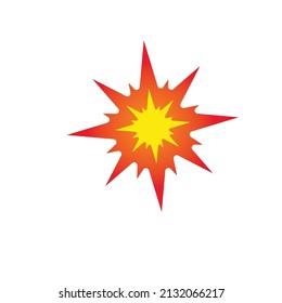 Ausleger-Explosionssymbol, Vektorgrafik-Design