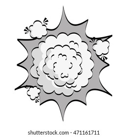 boom explosion pop art vector illustration design