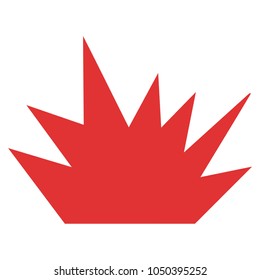 Boom Explosion vector pictogram. Illustration style is a flat iconic symbol.