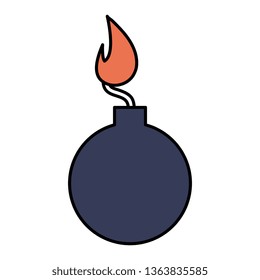 boom explosive isolated icon