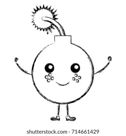 boom explosive kawaii character