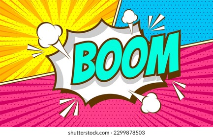boom expression pop art style