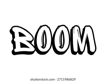 Boom graffiti word Vector fuente
Palabra de fuente del Vector en un fondo blanco