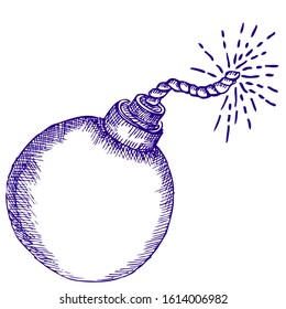 Boom, hand drawn vector llustration sketch