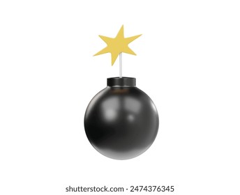  Ilustración de renderizado 3d de icono de pluma