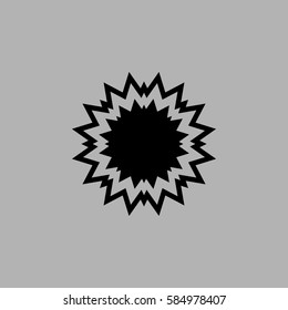 Boom icon. Isolated on gray background