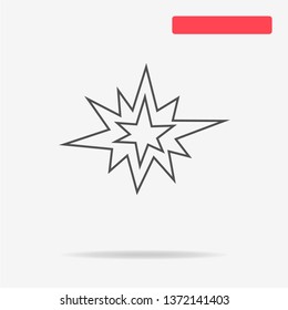 Boom icon. Vector concept illustration for design.