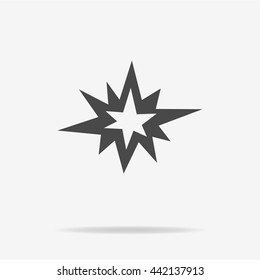 Boom icon. Vector concept illustration for design.