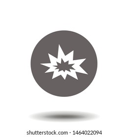Boom icon vector. Simple vector illustration for graphic. EPS 10