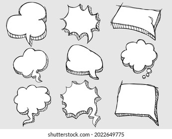 Boom aisló la burbuja del discurso de historietas blancas. Efecto de sonido de estilo de arte pop coloreado. Banner de ilustración vectorial de semitono. Afiche de un libro de historietas de época. Fuente divertida en la nube de color.ESP10
