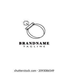 Ausleger-Logo-Design-Vorlage Symbol Schwarz, moderne einzelne Vektorgrafik