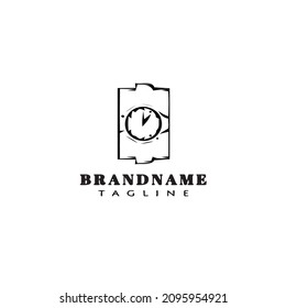 icono de la plantilla de diseño de dibujos animados logotipo boom ilustración de vector aislado negro