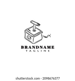 boom logo cartoon design template icon black modern isolated vector illustration