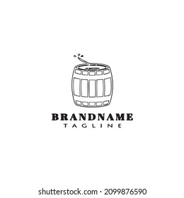boom logo cartoon design template icon black modern isolated vector illustration