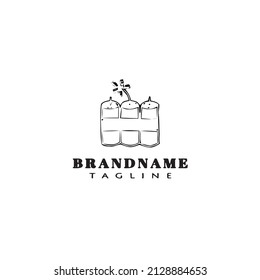 boom logo cartoon design template icon black modern isolated vector illustration
