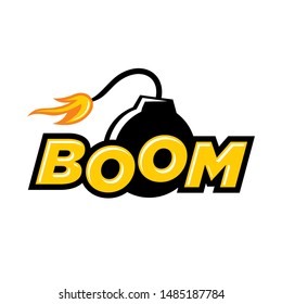 Boom Logo Vector, Explosion Logo