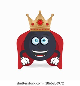 The Boom mascot character becomes a king. vector illustration