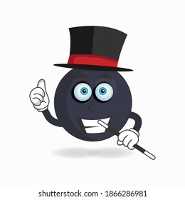 The Boom mascot character becomes a magician. vector illustration