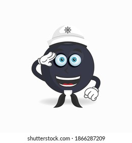 The Boom mascot character becomes a sailor. vector illustration