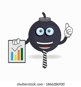 Boom mascot character presentation. vector illustration