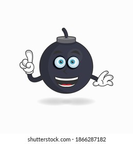 Boom mascot character with smile expression. vector illustration