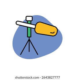 Ilustração de stock de vetor do ícone do microfone de explosão