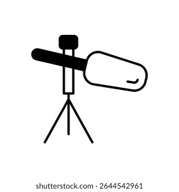 Boom Mic Icon vector stock illustration