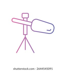 Boom Mic Icon vector stock illustration