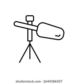 Boom Mic Icon vector stock illustration