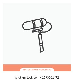 Boom Microphone Icon Vector Illustration