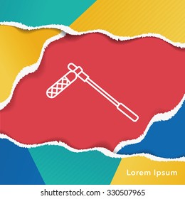 boom microphone line icon