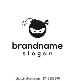 Ausleger Ninja Logo-Designvektor