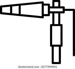 Boom Operator Line Vector Icon Design