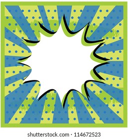 Boom pop art cloud on a vintage grunge  background sticker