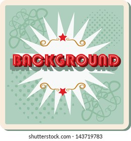 Boom pop art cloud on a vintage dot grunge background sticker word background