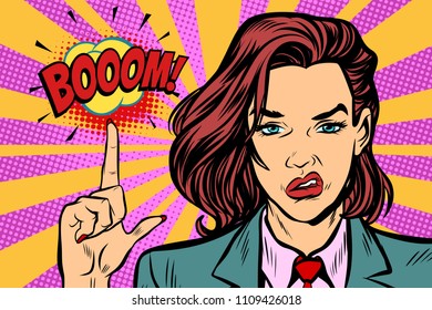 boom. Pop art retro vector illustration kitsch vintage drawing