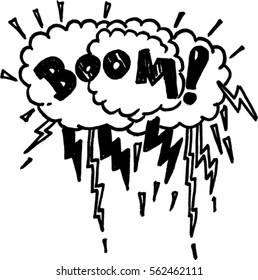 boom, sketch