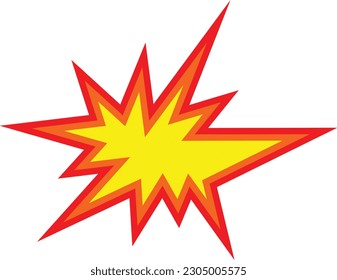 Boom, speech bubble. Banner, speech bubble, poster and sticker concept, memphis geometric style