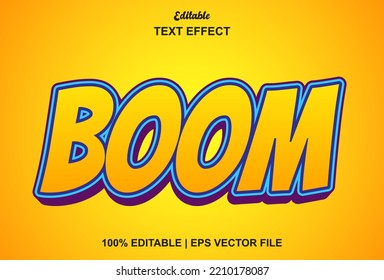 Boom Text Effect With Text Style And Editable