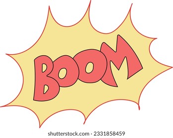 BOOM-Text im Graffiti-Stil