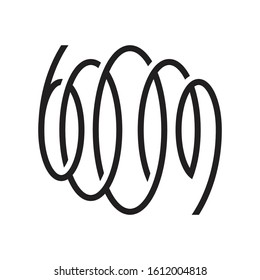 Boom Typography creative sound wave logotype vector