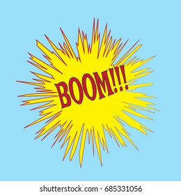 BOOM, vector, color, icon