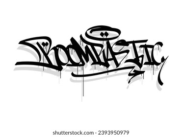 BOOMBASTIC word graffiti tag style