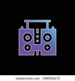Boombox blue gradient vector icon