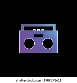 Boombox blue gradient vector icon